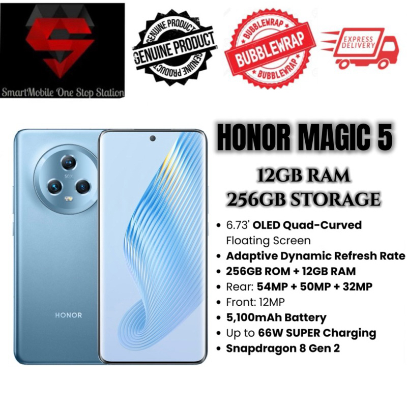 [DEMO SET] HONOR MAGIC 5 | 12GB RAM | 256GB STORAGE (FULL SET BOX ...