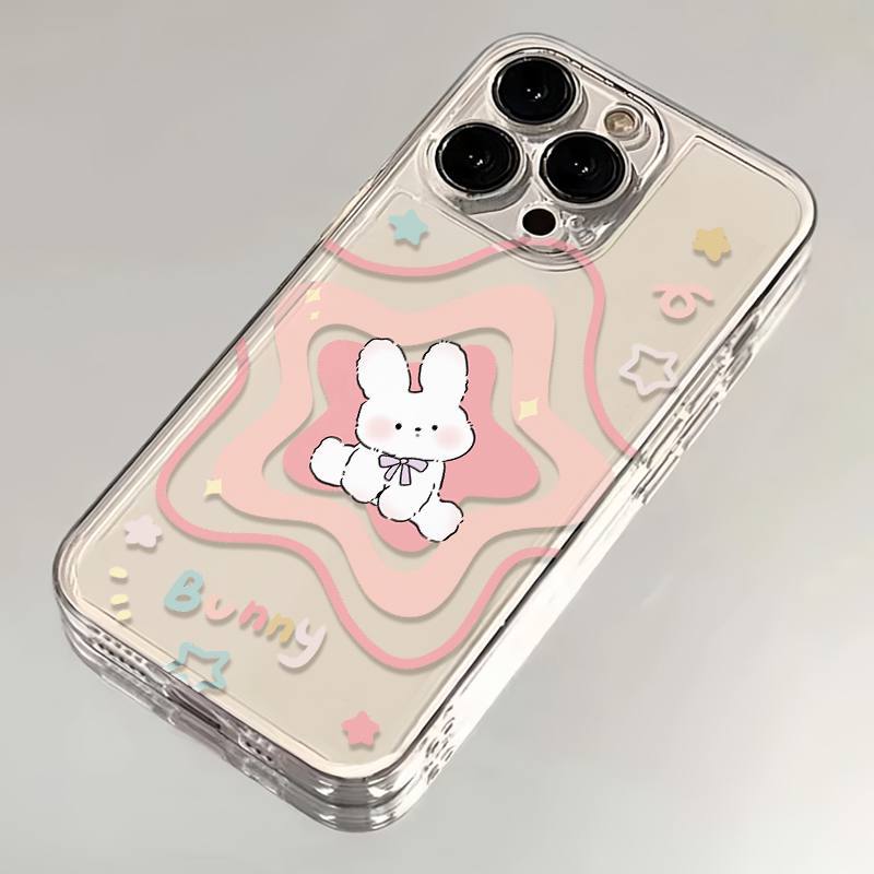 Lovely Pink Bunny Design Soft Cute Casing Transparent Murah Good ...