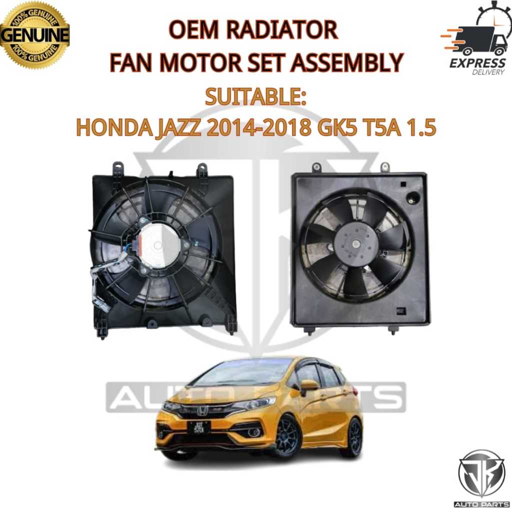 #OEM#RADIATOR FAN MOTOR SET ASSEMBLY (MITSUBA TYPE) HONDA JAZZ 2014 ...