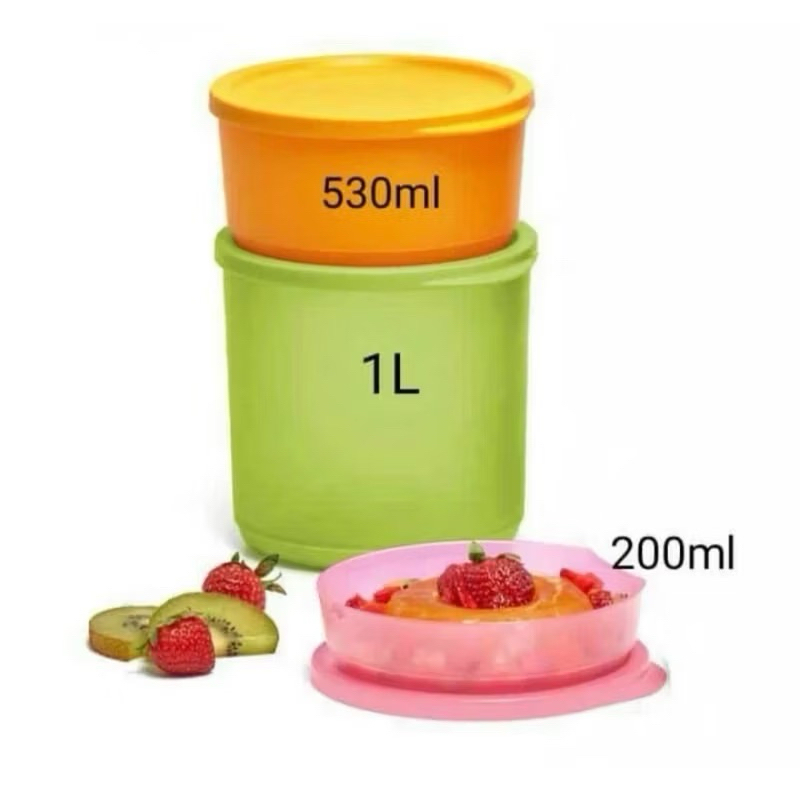 Tupperware Tropical Round Set (3pcs) | Shopee Malaysia