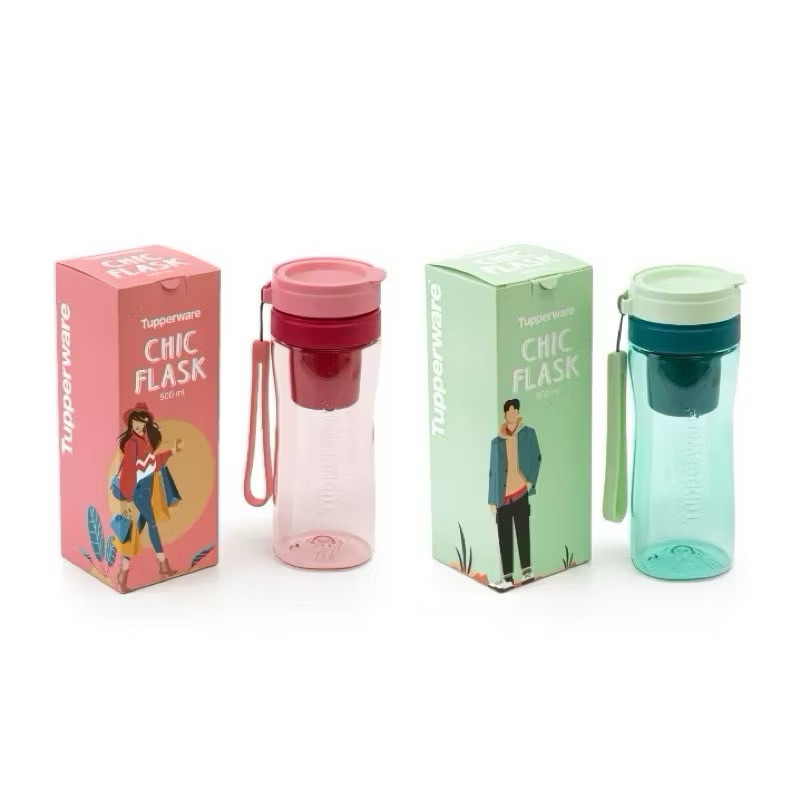Tupperware Chic Flask 500ml (1pc) | Shopee Malaysia