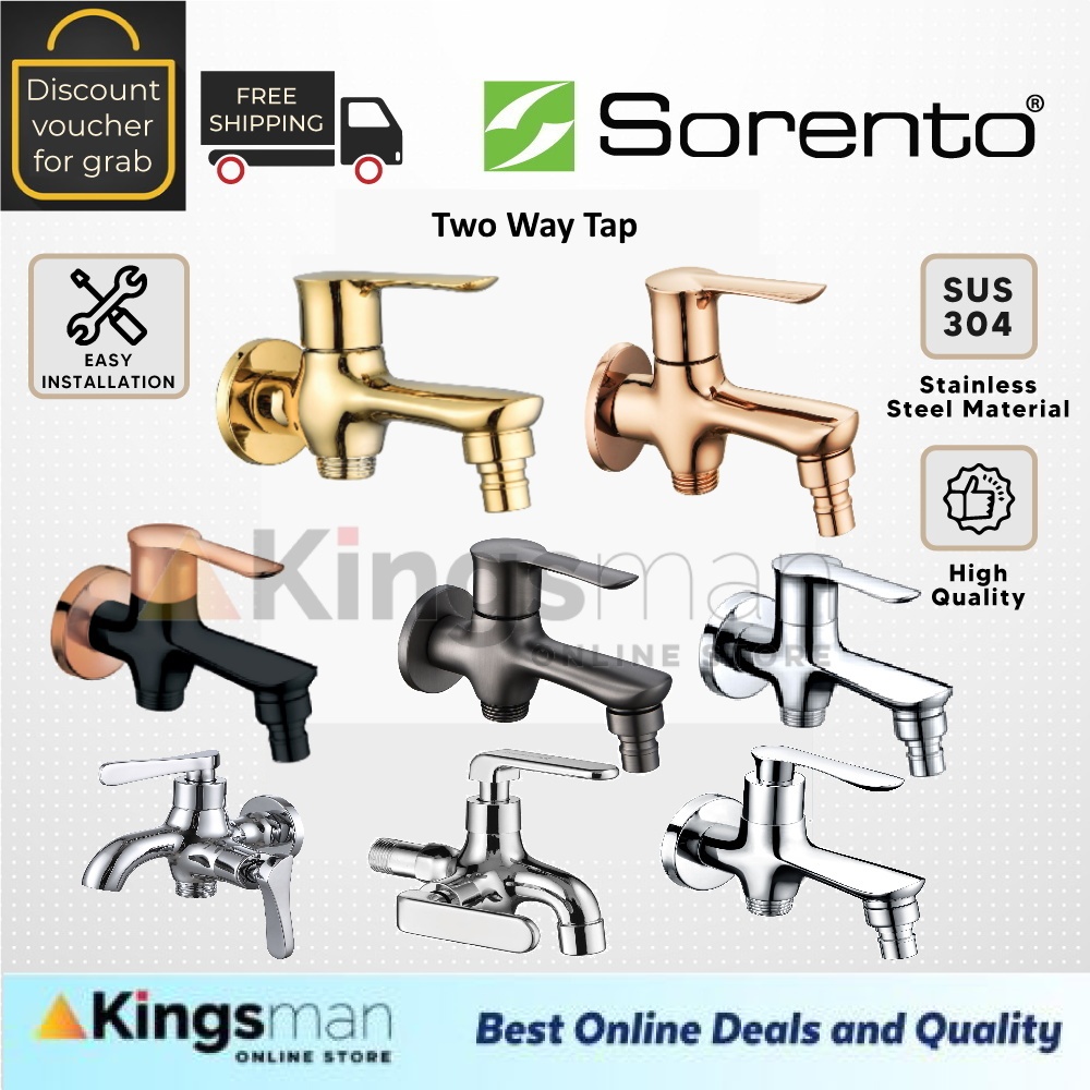 [Kingsman] SORENTO Two Way Tap Stainless Steel 304 Kitchen Tap Bathroom ...