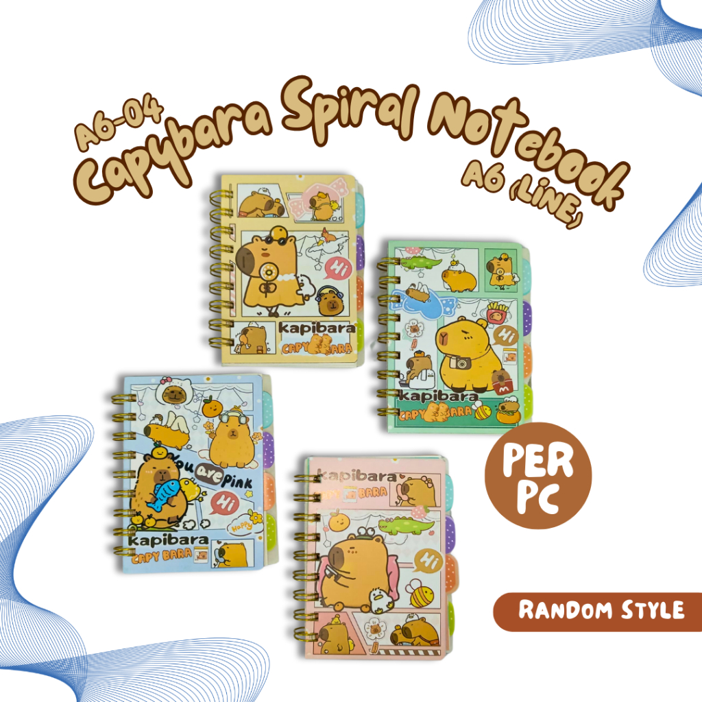 CAPYBARA A6 SPIRAL NOTE BOOK (A6-04) / Buku Nota / Jurnal | Shopee Malaysia