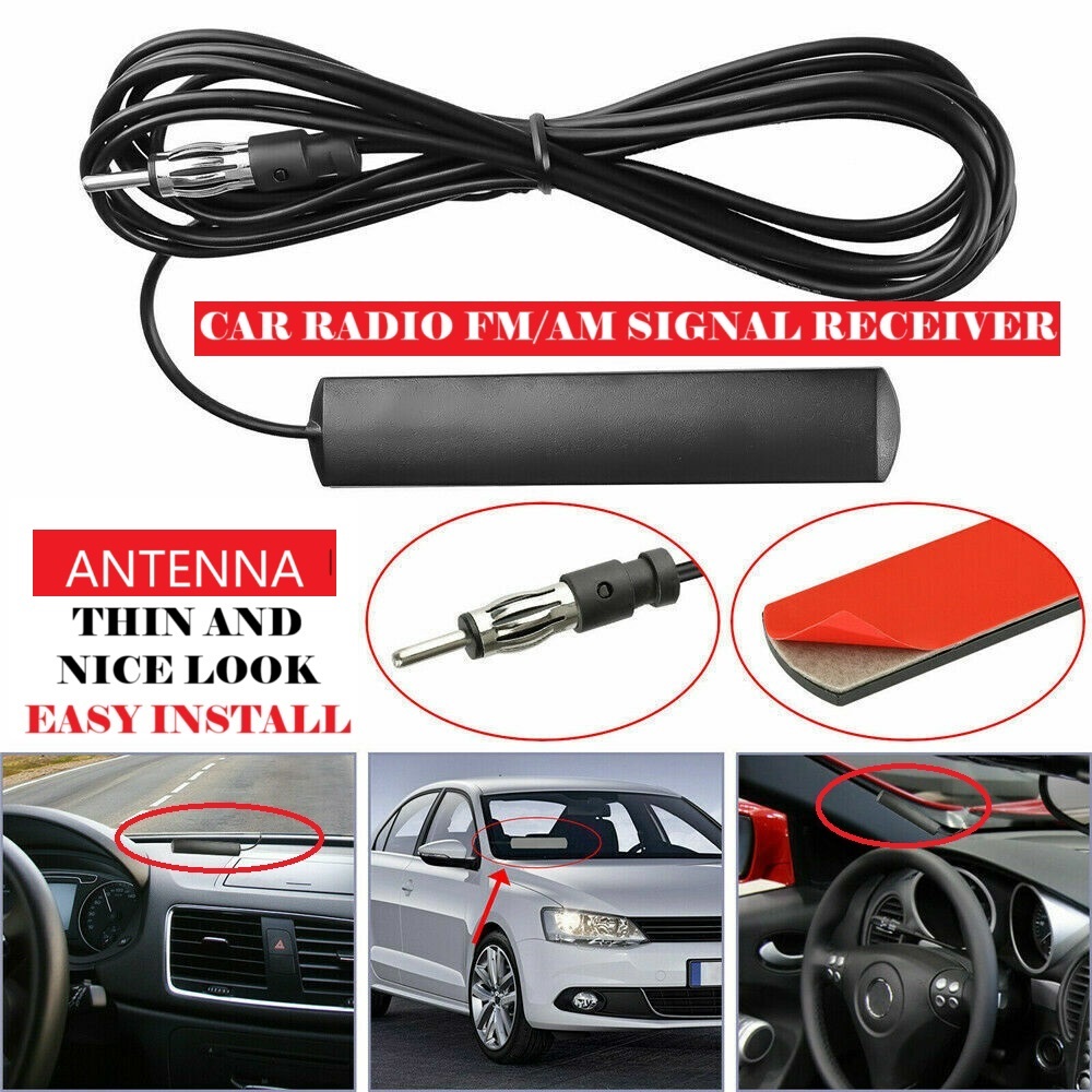 Car Antenna Radio FM AM Signal Receiver Roof Top Indoor Antena 12v 24v ...