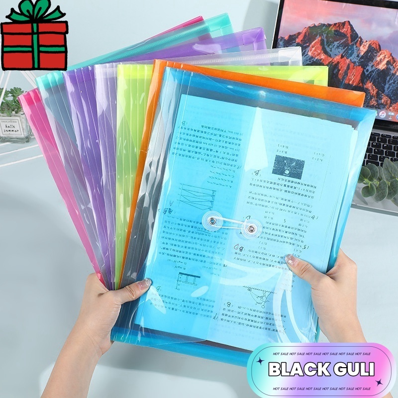 A4 Envelope File A4透明信封文件夹 档案袋 A4 Rope Document File (Vertical ...