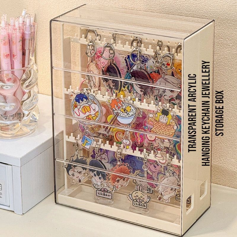 Transparent Arcylic Hanging Keychain Jewellery Pendant Doll Display ...