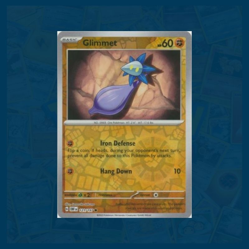 Glimmet (121/197) Reverse Holo | Obsidian Flames | Pokemon TCG Card ...