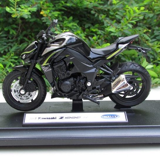 Welly 1/18 Diecast Motorcycle 2017 Kawasaki Ninja ZX 10R Ninja ZX