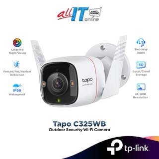 TP-Link Tapo C325WB 2K QHD ColorPro Outdoor Security Wi-Fi Camera IP66 Waterproof 127° Wide Field of View IP Camera