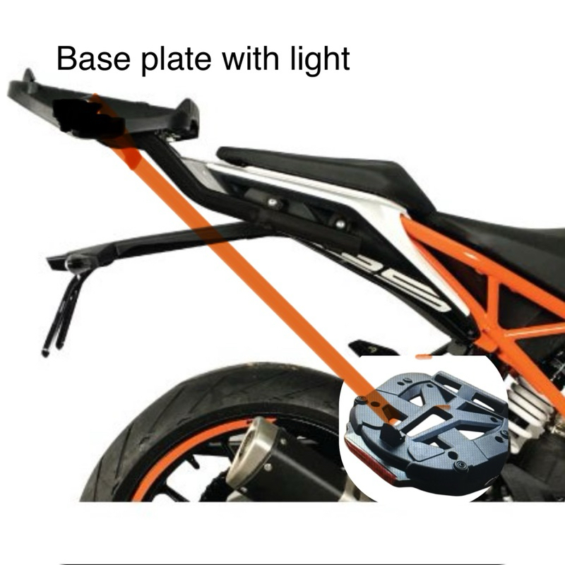 GIVI KTM DUKE 250/350 (2024) SUPER HEAVY DUTY TOP BOX CASE ZR RACK WITH ...
