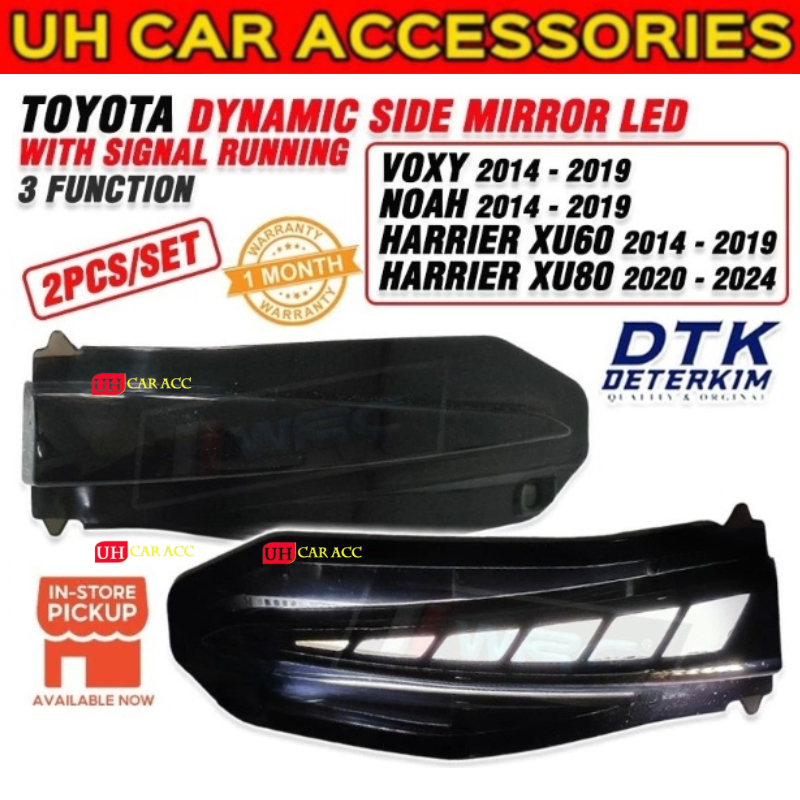DTK Toyota Voxy 2014 / Noah 2014 / Harrier XU60 XU80 Side Mirror Led ...