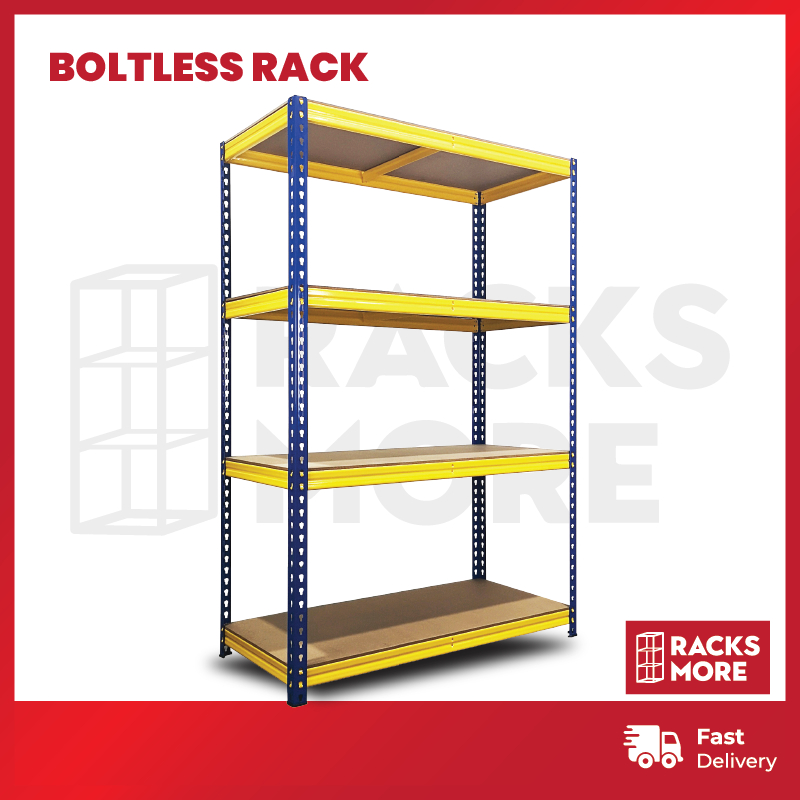 Hyperrack Bottless Rack Boltless Rack Metal Bottle Rack Kuning Bothless ...