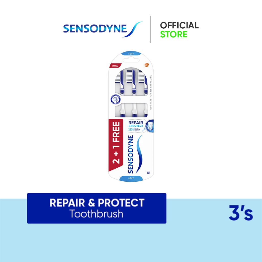 Sensodyne Repair & Protect Toothbrush Soft 3s | Shopee Malaysia