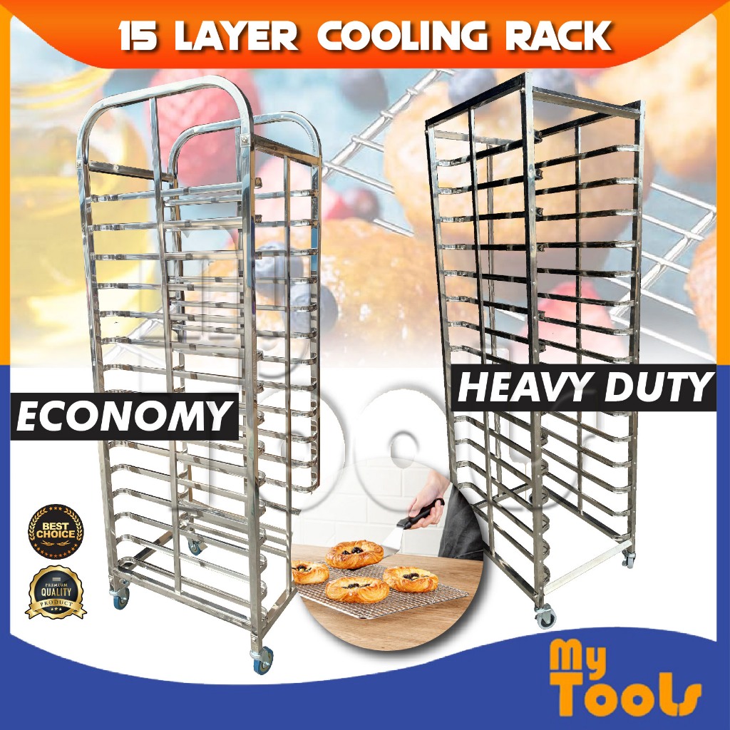 Mytools 15 Layer Cooling Rack (ECONOMY & H/DUTY) Stainless Steel Rack ...