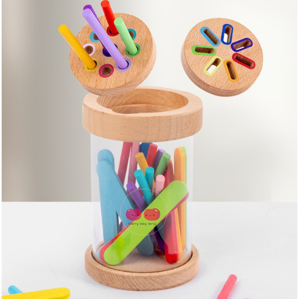 Montessori Color Separation Bin Children Teaching Aids Early Learning ...