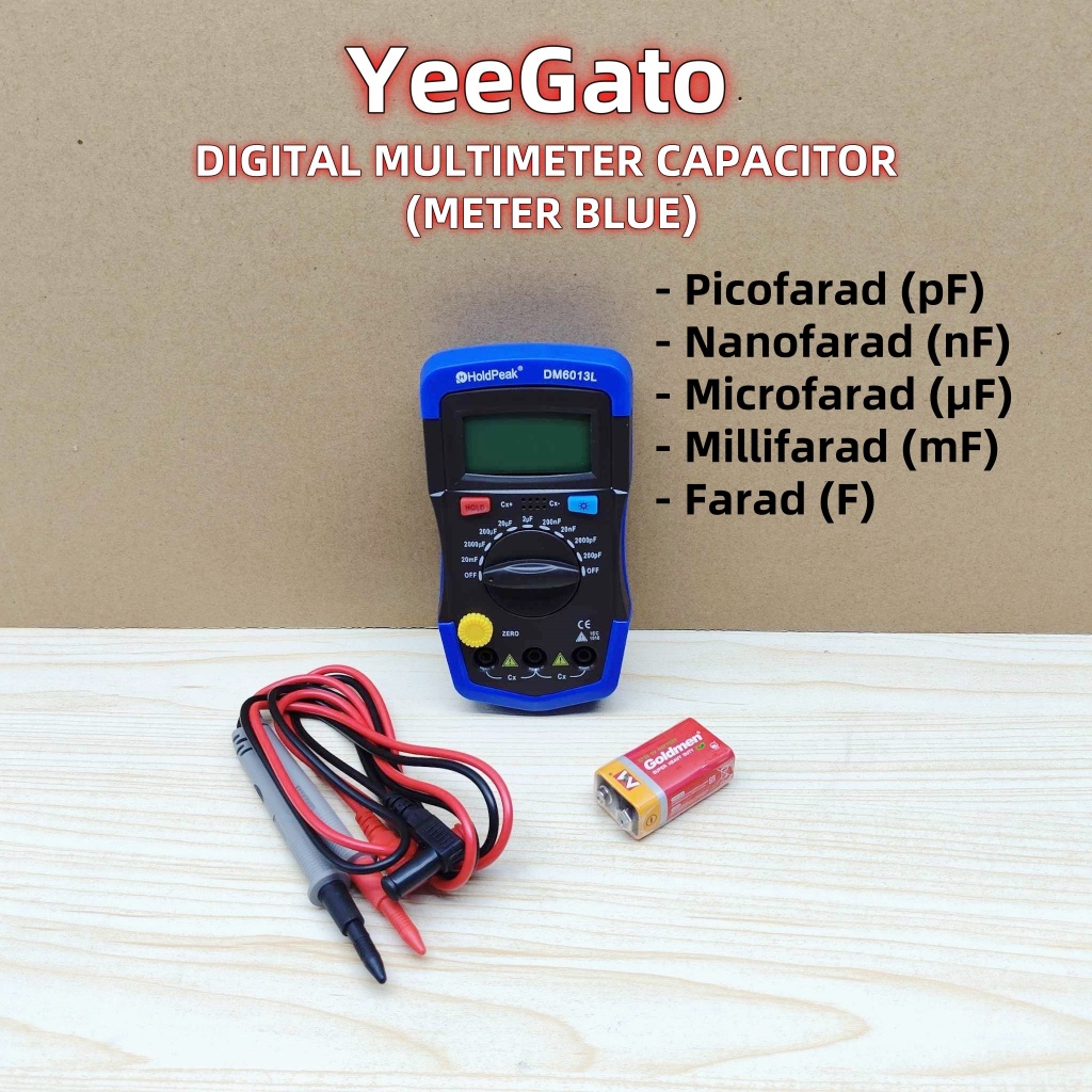 [DM6013L] (CAPACITOR) DIGITAL METER TESTER { farads(F) µF } CHECKING ...