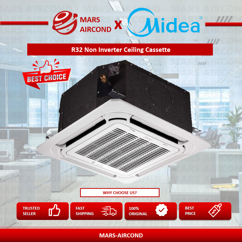 Midea Air Conditioner Non Inverter Ionizer R32 Aircond (MSAG-CRN8 Model ...