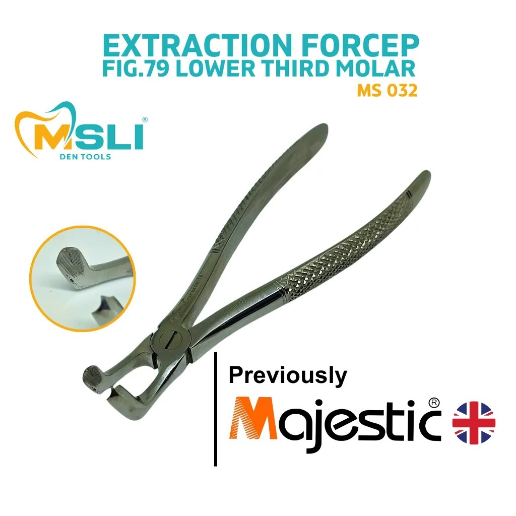 Forceps Dentaire Fig.79 Pour Extraction Des Dents De Sagesse Inférieures - Marque TK Plus