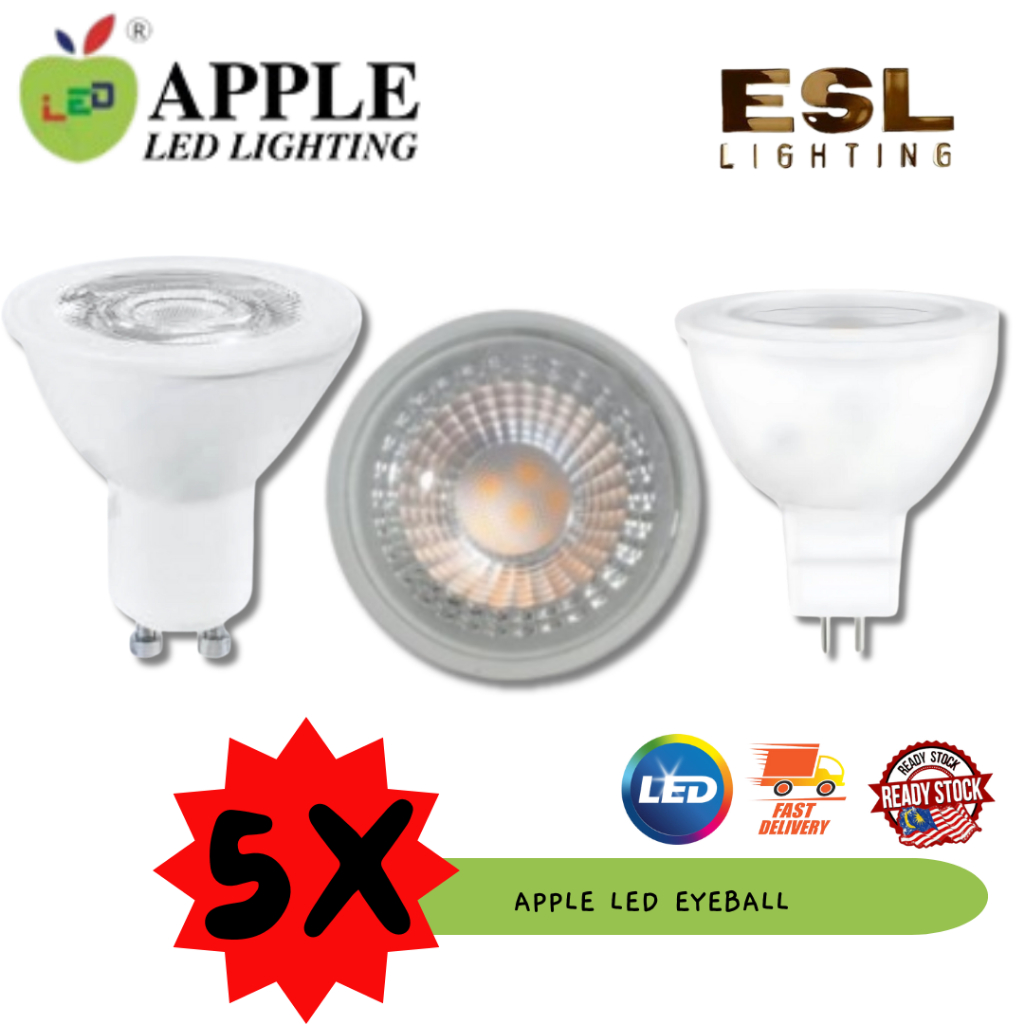 ESL LIGHTING APPLE LED Eyeball - 7W(5pcs) | Shopee Malaysia