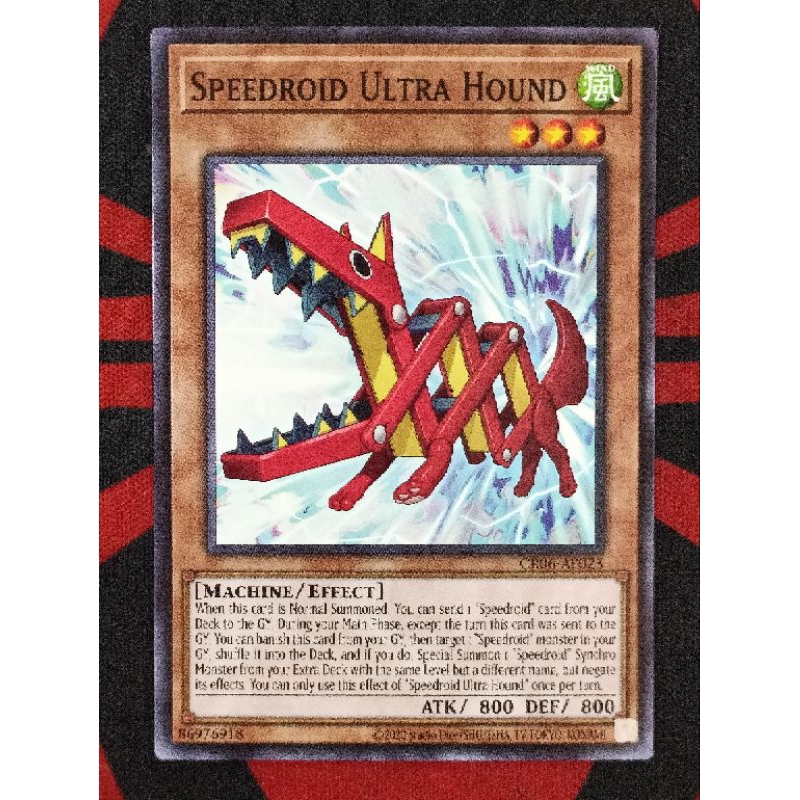 YUGIOH KONAMI CR06-AE023 Speedroid Ultra Hound (Common) | Shopee Malaysia