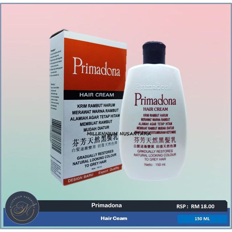 PRIMADONA Hair Cream Penghitam Rambut Semuladi ( Restore Natural ...