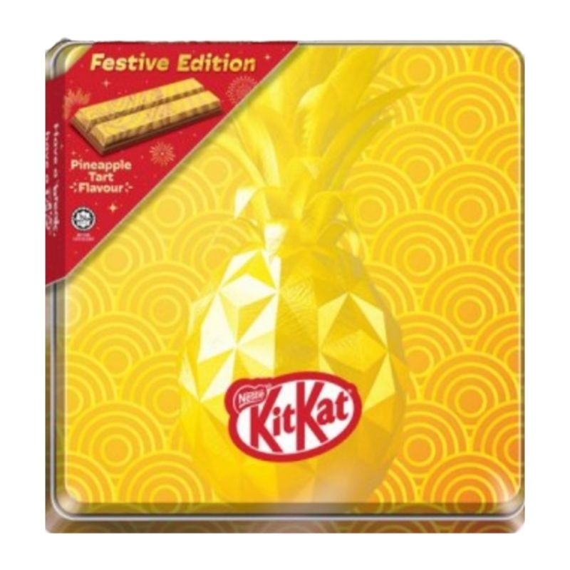 KitKat CNY Special Edition Pineapple Tin 208G (Exp01-09-2025) | Shopee ...