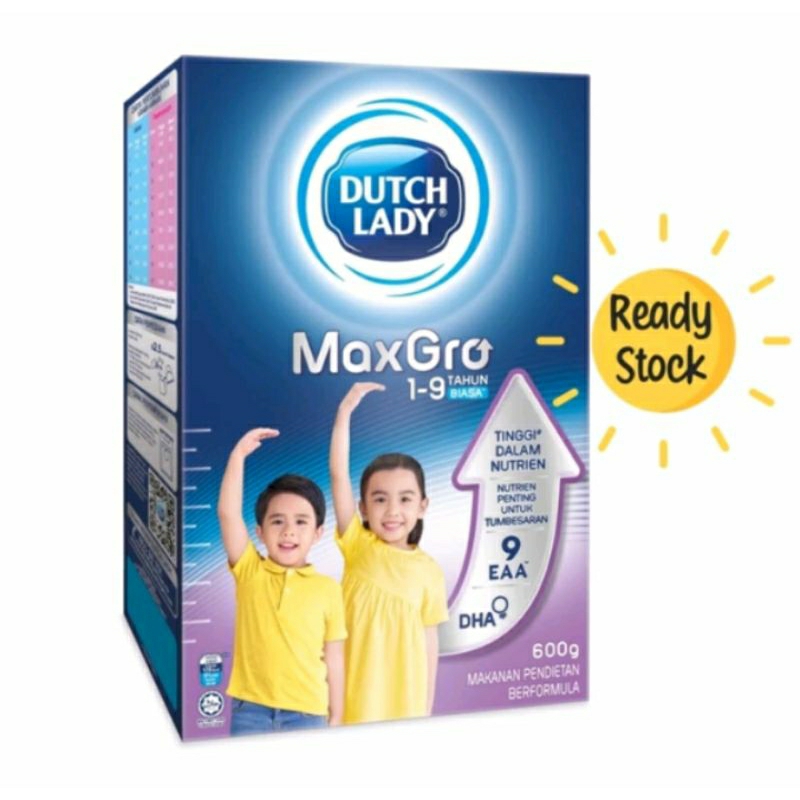 Dutch Lady MaxGro 1-9 years 600g ( exp 3/2026) | Shopee Malaysia