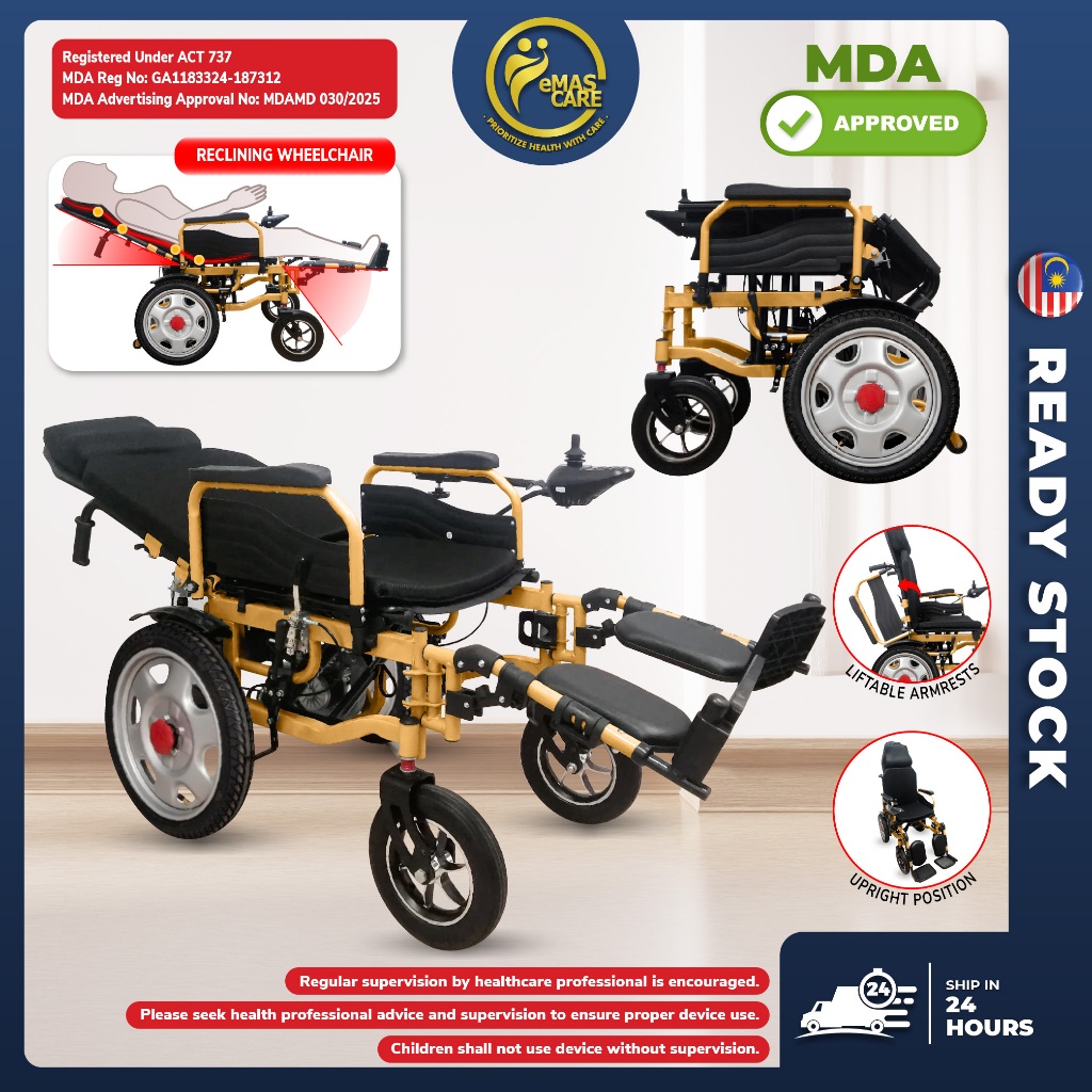 Electric Wheelchair Baring Reclining Backrest with Remote Wheelchair ...