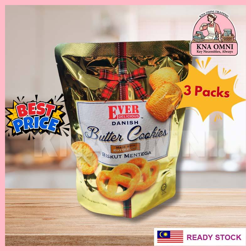 [KNA OMNI] 3x Bundle Ever Delicious Danish Butter Cookies 150g | Shopee ...