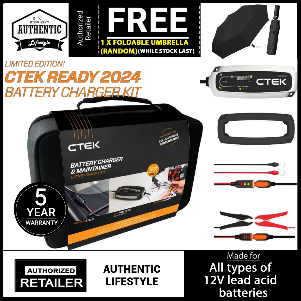 Chargeur batterie CTEK CT5 TIME TO GO GULF édition limitée - 12V 5A