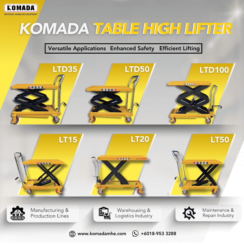 TTF RACK™ Manual Table High Lifter | 350KG/500KG/1000KG | Hydraulic ...