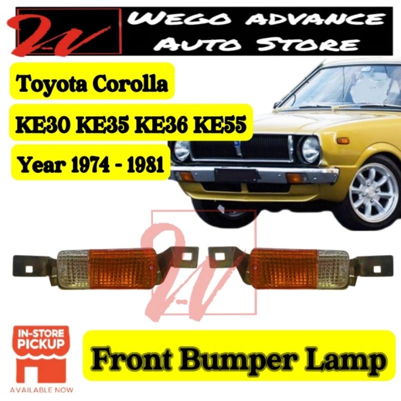 Toyota Corolla KE30 KE35 KE36 KE55 Front Bumper Signal Lamp 1974 - 1981 ...