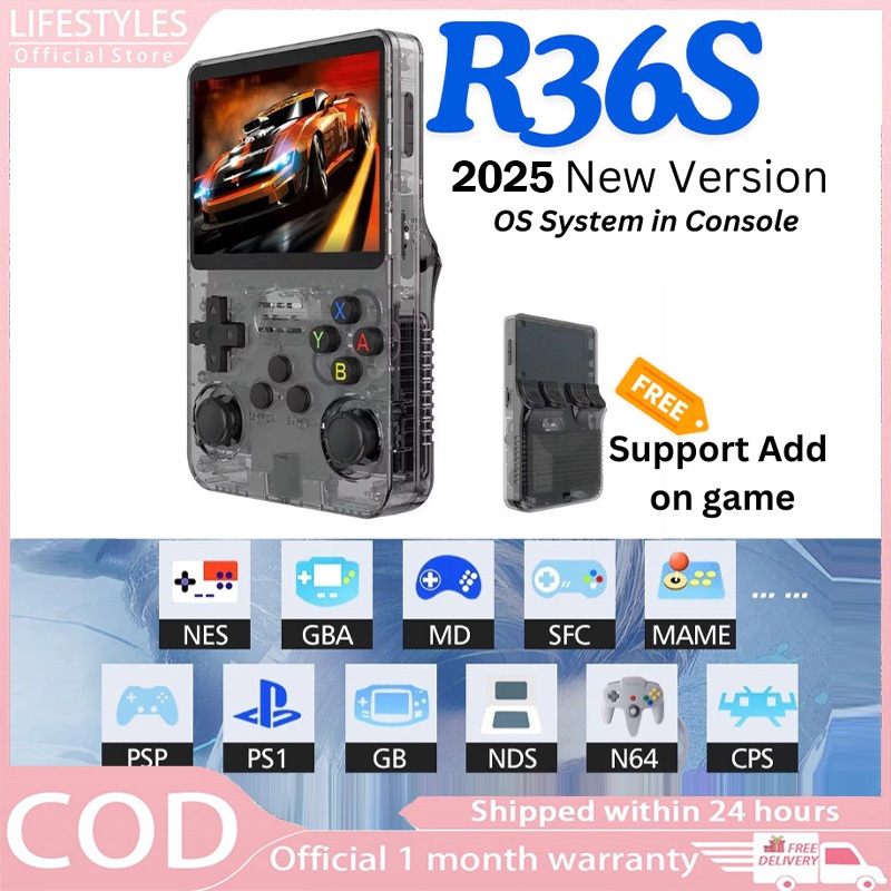 R36S Ark os Retro Handheld 20k Video Game Console Linux System 3.5 Inch ...