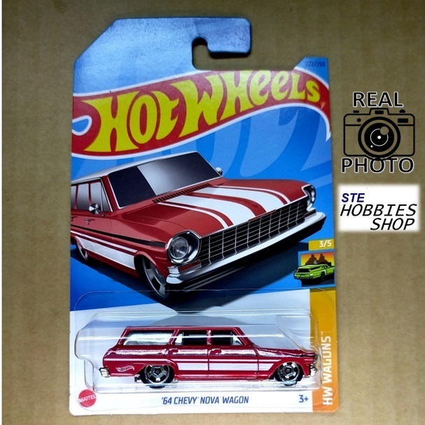 Hot Wheels Véhicule Miniature '64 Chevy Nova Wagon - HW Wagons