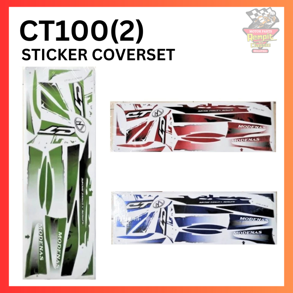REMPIT Ct100 (2) Cover Set Sticker (Pm Admin Dulu) | Shopee Malaysia