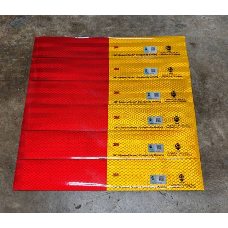(6PCS) ORIGINAL 3M BRAND LORRY SIDE STICKER WITH QR / SIRIM | Shopee ...