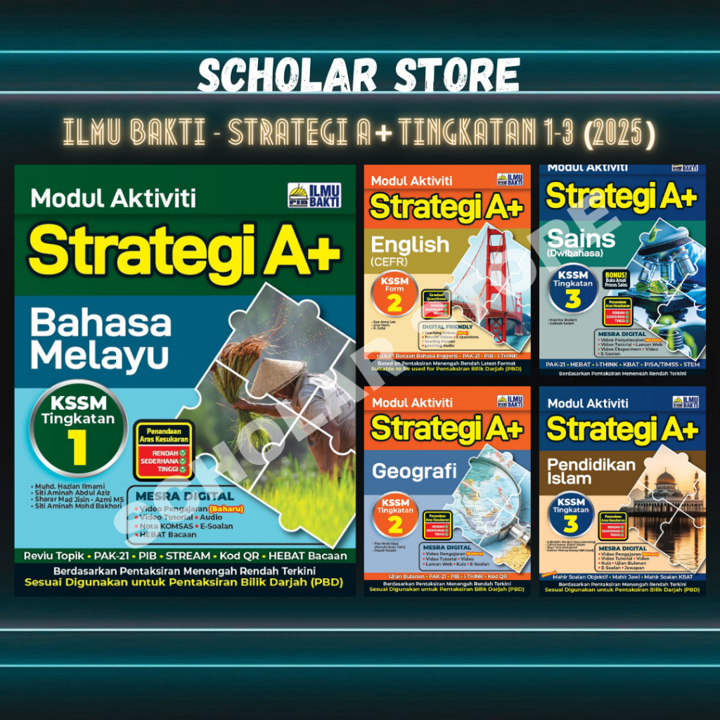 [SCHOLARSTORE] BUKU LATIHAN : MODUL AKTIVITI STRATEGI A+ Tingkatan 1 ...