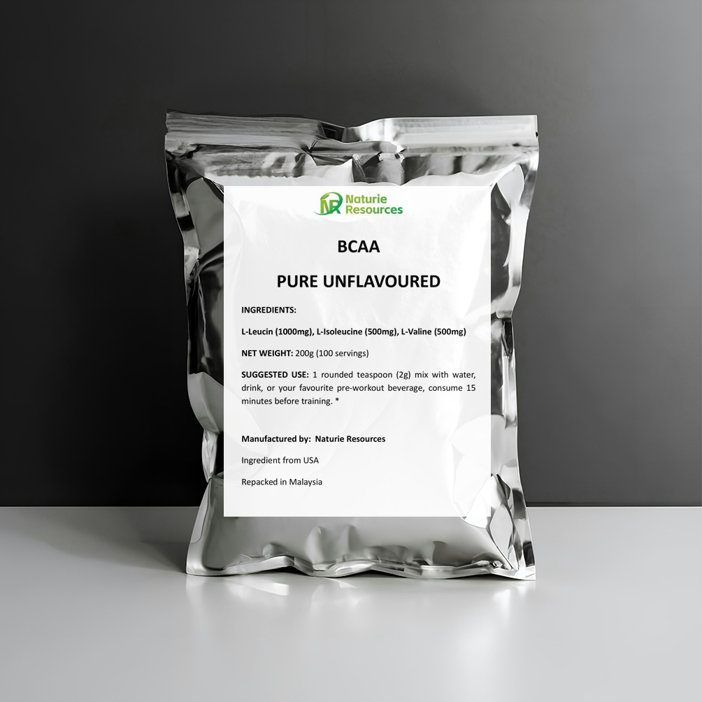 Pure BCAA Powder 200g - Branched Chain Essential Amino Acids Powder ...