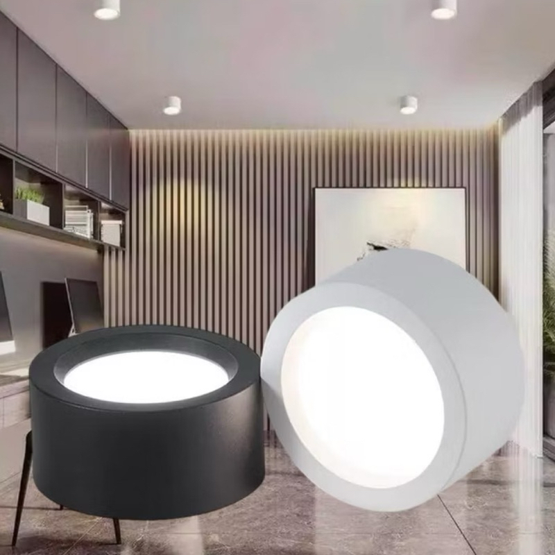 Surface mounted downlight LED ceiling light spotlight three light color ...