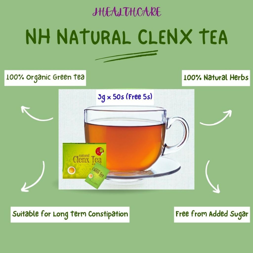 Nh Natural Clenx Tea 3gx55Teabag 洁肠瘦身茶 Detoxlim Slimming Tea Organic ...