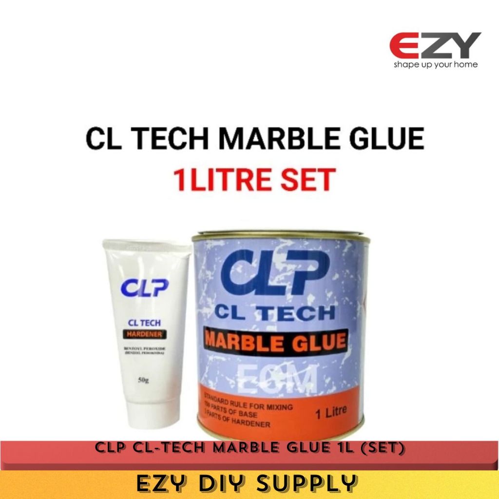 (1LITER) CLP CL TECH 2-PART MARBLE GLUE FOR SPEEDY INSTALLATION OF ...