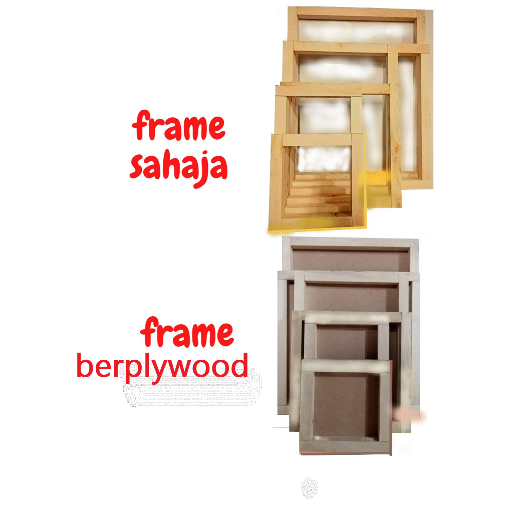 Wooden frame/ frame berplywood. Kayu frame. Siap pasang | Shopee Malaysia