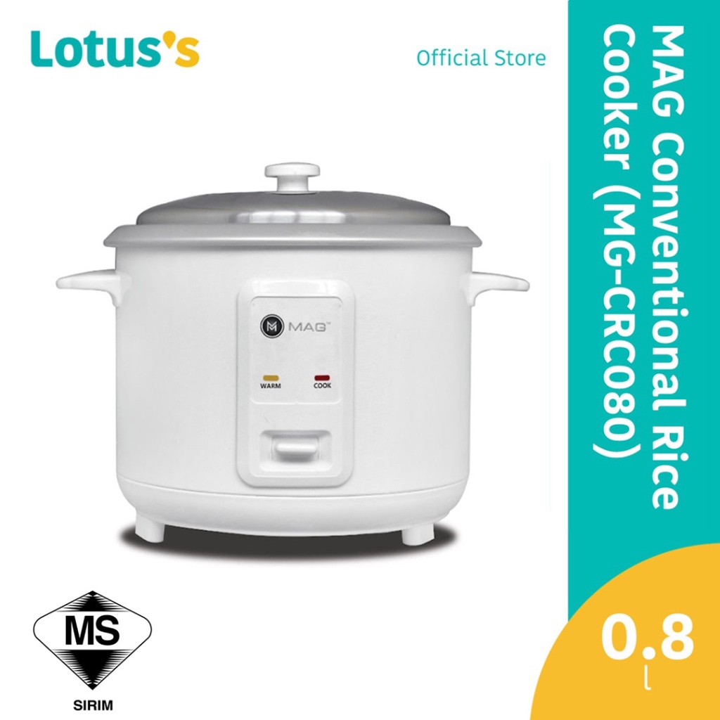 MAG 0.8L Conventional Rice Cooker (MG-CRC080) | Shopee Malaysia