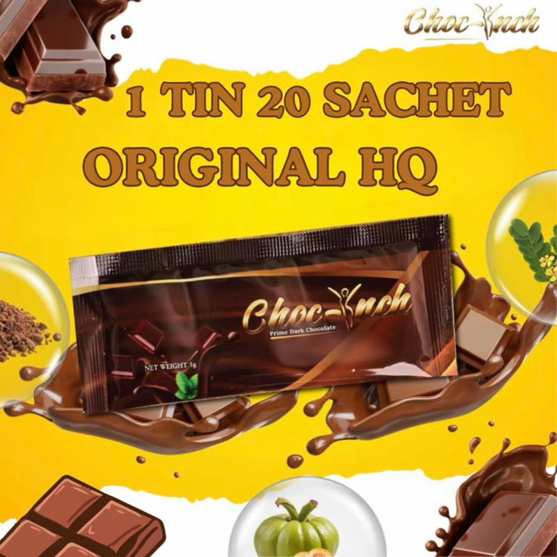 Choco Inch Dark Chocolate Premium nak Kurus lelaki dan perempuan ...