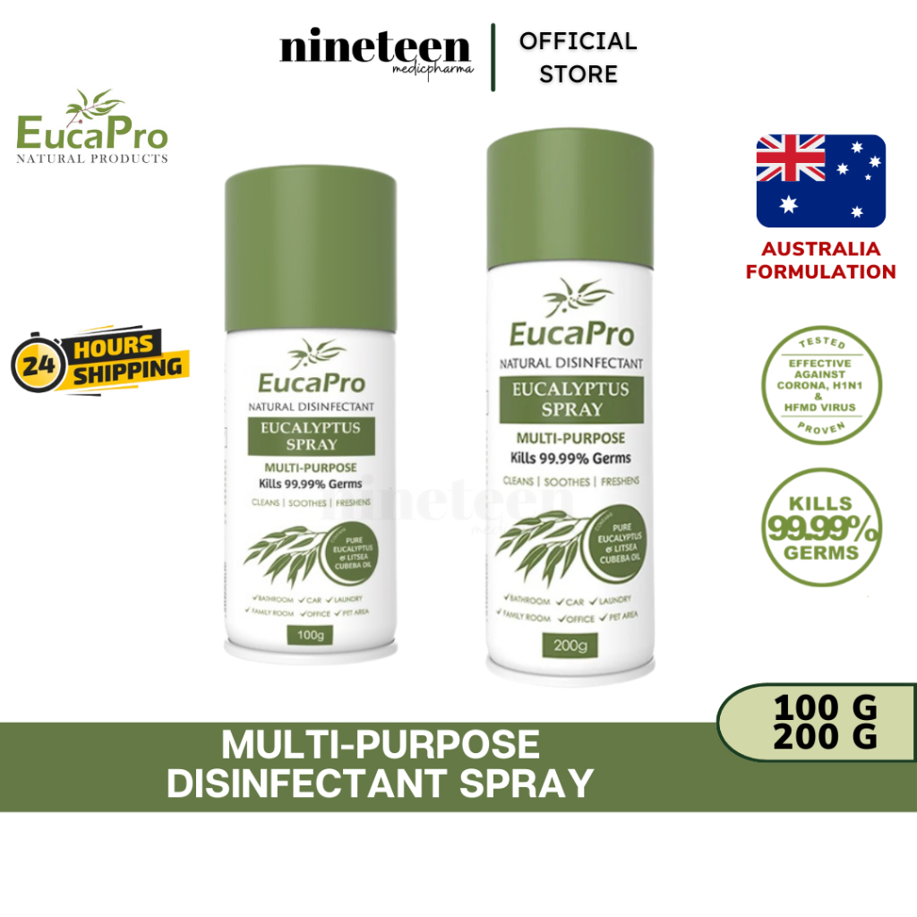 EUCAPRO Eucalyptus Multi Purpose Disinfectant Spray 🇦🇺 (100/200G ...