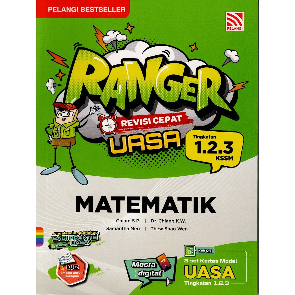 BUKU RUJUKAN : RANGER REVISI CEPAT UASA MATEMATIK TINGKATAN 1.2.3 KSSM ...