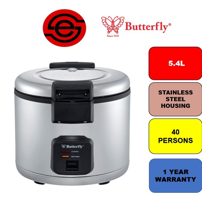 Butterfly Commercial Electric Rice Cooker (5.4L) BRC-6066 | Shopee Malaysia