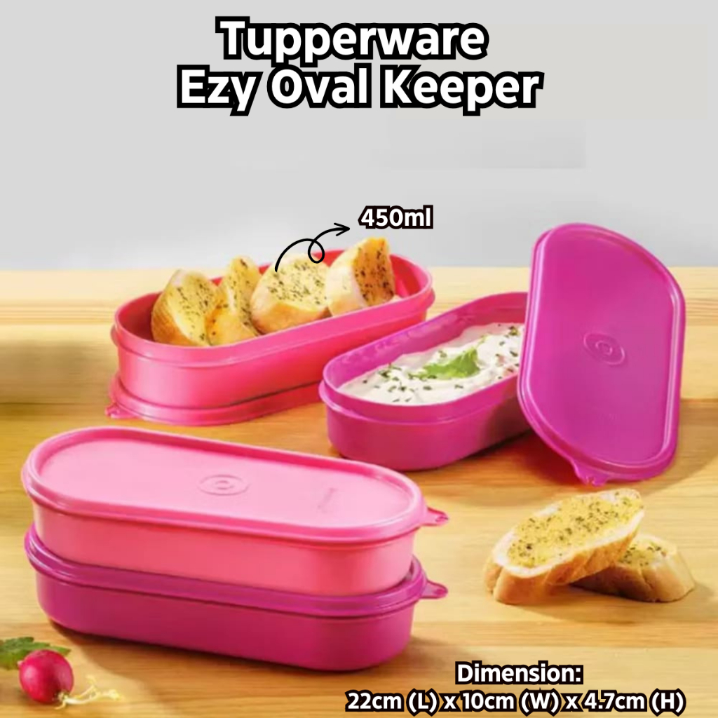 Tupperware Ezy Oval Keeper 450ml (1 pc) | Shopee Malaysia