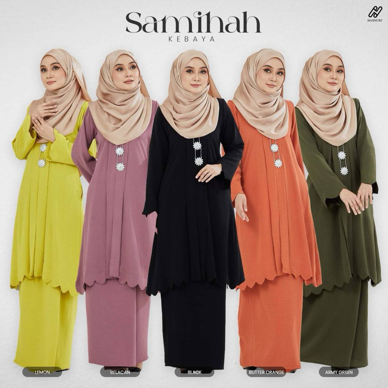 KEBAYA SAMIHAH SEDONDON MOM & KIDS GIRL BY HASNURI | Shopee Malaysia