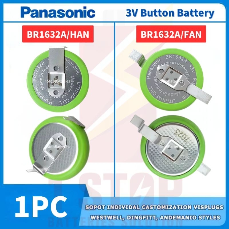 Panasonic BR1632A/FAN, BR1632A/HAN 3V Button Battery High-temperature ...